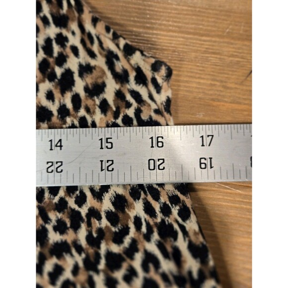 Old Navy Luxe Stretch Sleeveless Animal Print Black Brown Tank Top Tunic, Size S - Picture 3 of 5